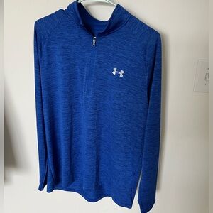 Under Armour Long Sleeve Blue HeatGear Top